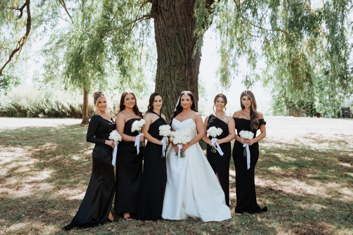 Lush bridal bouquet in natural light